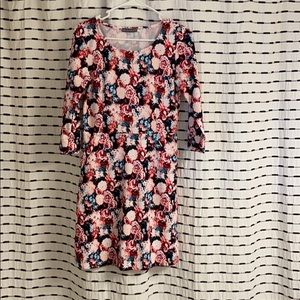 Floral dress worn twice